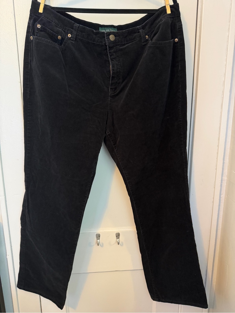 Lauren Ralph Lauren Black Women’s Corduroy Pants
